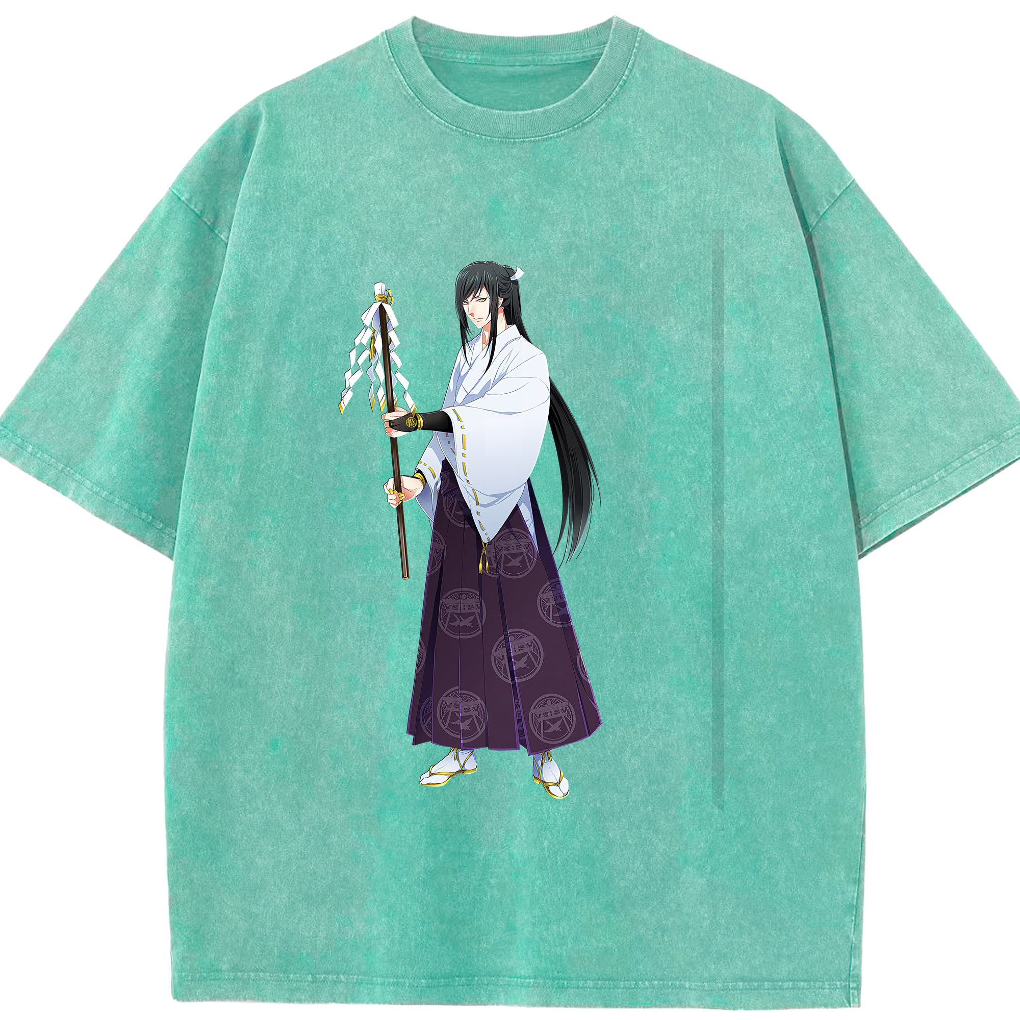 （画像用） 刀剣乱舞 Touken Ranbu 綿100% ヴィンテージ風 半袖Tシャツ（フロントプリント）